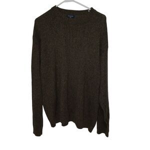 Dockers Sweater Adult Extra Large Brown Long Sleeve Pullover Casual